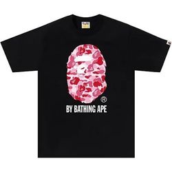 pink bape shirt