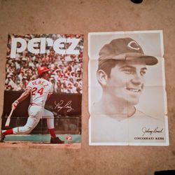 1969 Johnny Bench Poster, 1975 Perez Poster
