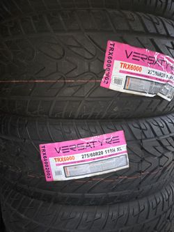 (4) 275/60r20 VERSATYRE Tires 275 60 20 Inch 