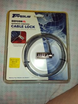 Targus... Defcon CL Notebook Computer Cable Lock Brand New