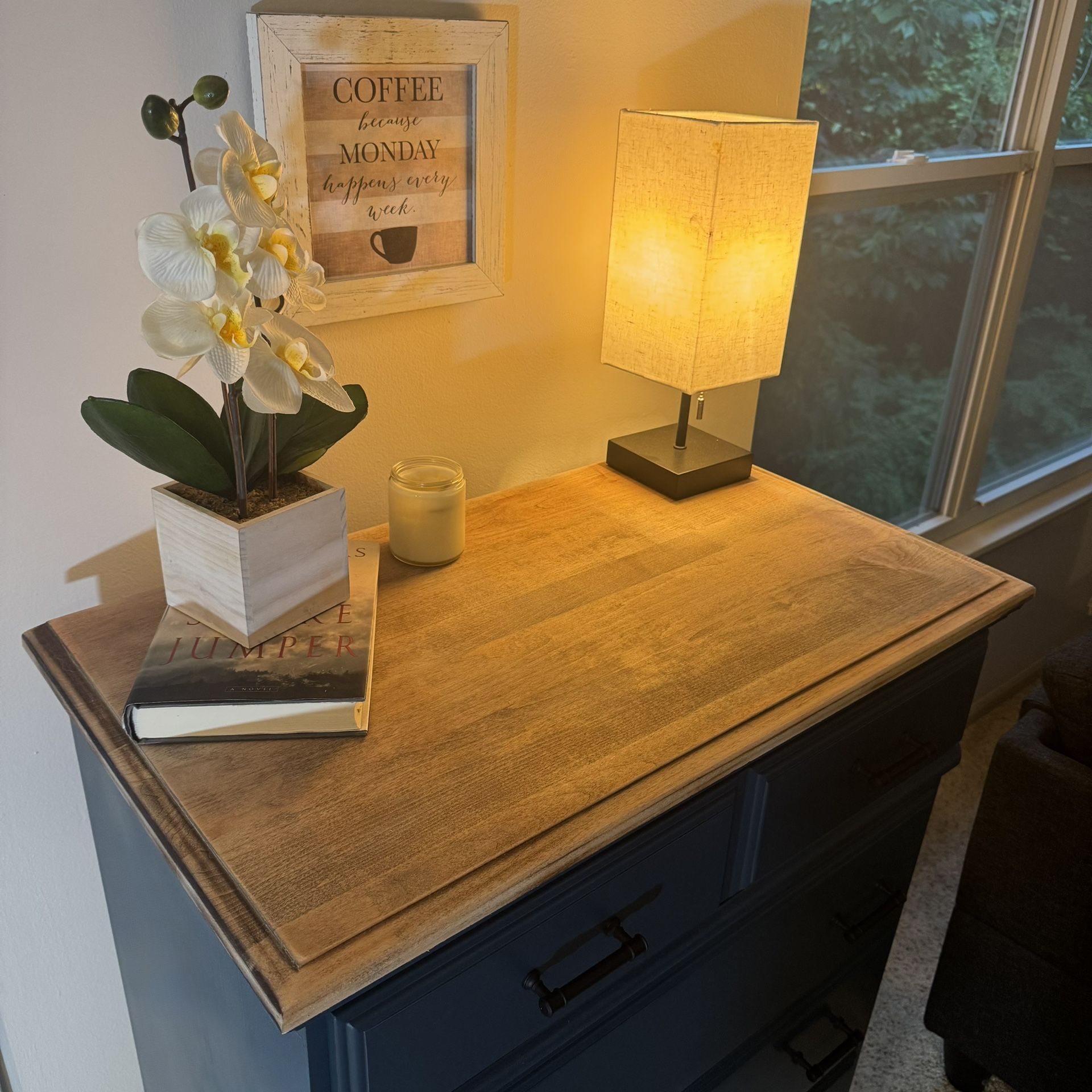 Solid Oak Dresser - Custom Paint/Stain/Hardware Refinish