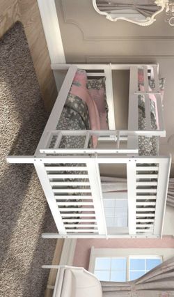 Enna White Full Over Full Bunk Bed