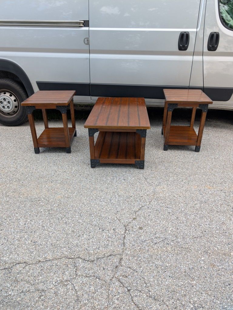 Coffee Table And Two End Tables
