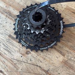 Used Shimano Hyperglide HG CS-HG200-7 Cassette Sprocket Black
