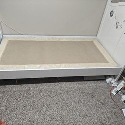 Twin XL Bedframe -( Real Wood)- White Color 