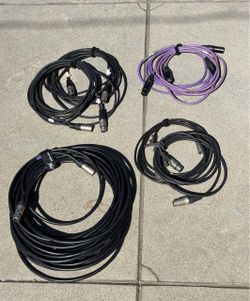 XLR audio cables