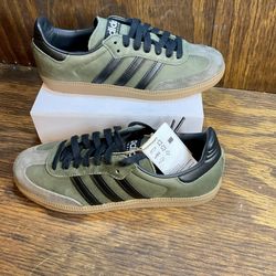 Adidas Samba OG Green/Core Black/Brown Desert IE9163 Men's5.5 Women's7 Brand New Without Box 