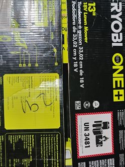 13 inch RYOBI lawn mower