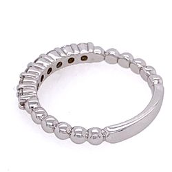 0.60 TCW Round Diamonds Wedding Anniversary Ring Band In Solid 14k White Gold