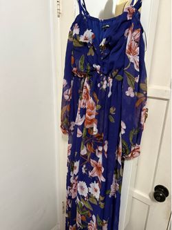 Blue romper dress
