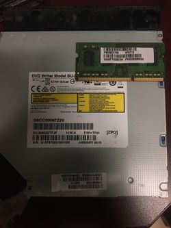 DVD Writer Model SU-208 & Samsung Memory Card
