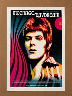 Shepard Fairey – Moonage Daydream (Timed Edition) Screenprint Poster – 18″ x 24″