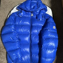 Moncler Maya Down Jacket- Royal Blue Sz 6