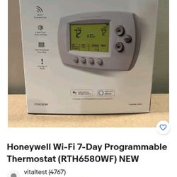 Brand New Honeywell Thermostat With 7 Days Programming Thru Your Cell With WiFi 
