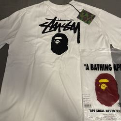 Stussy x Bape Tee Shirt