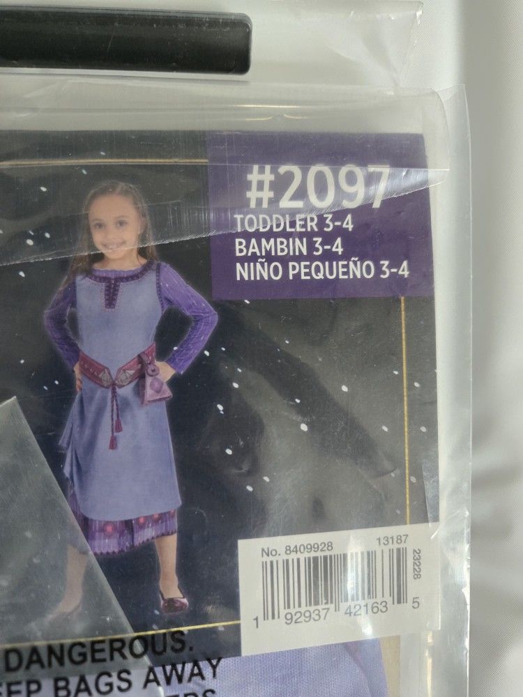 Asha Wish Movie Costume (Toddler) / Disfraz Asha Película Wish (Niño)