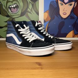 Vans Sk8 Hi Shoes Men's Size 8 Navy Blue