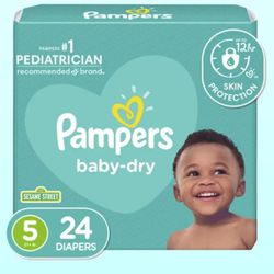 QTY 2 SIZE 5 PAMPER 