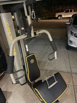 Gold's Gym XRS 55 (XR 55) Home Gym System, a compact multi-station strength training machine.