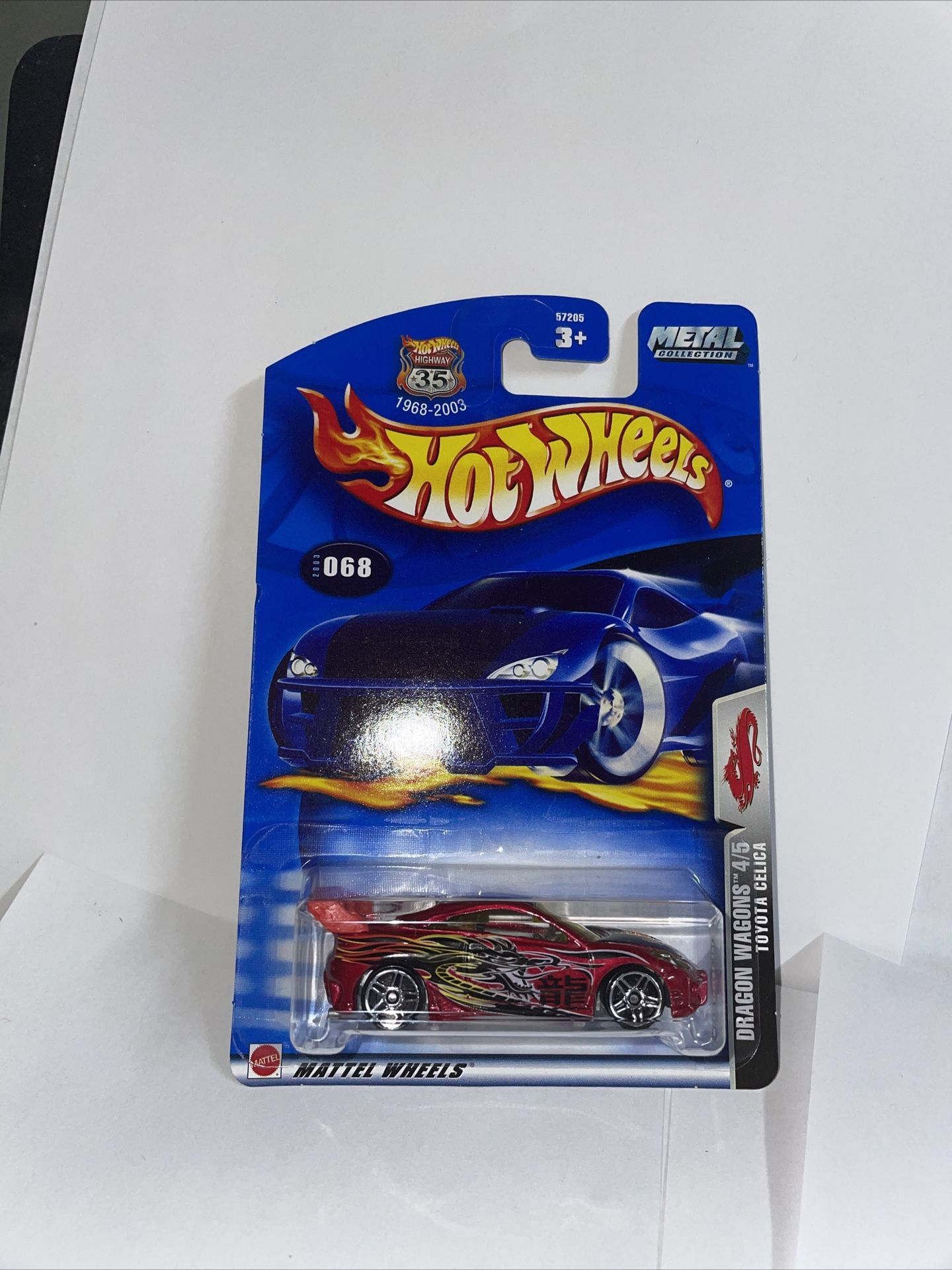 2003 Hot Wheels #68 Dragon Wagons TOYOTA CELICA Red