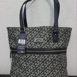 Tommy Hilfiger Tote Gray Bag Purse Handbag Gift 