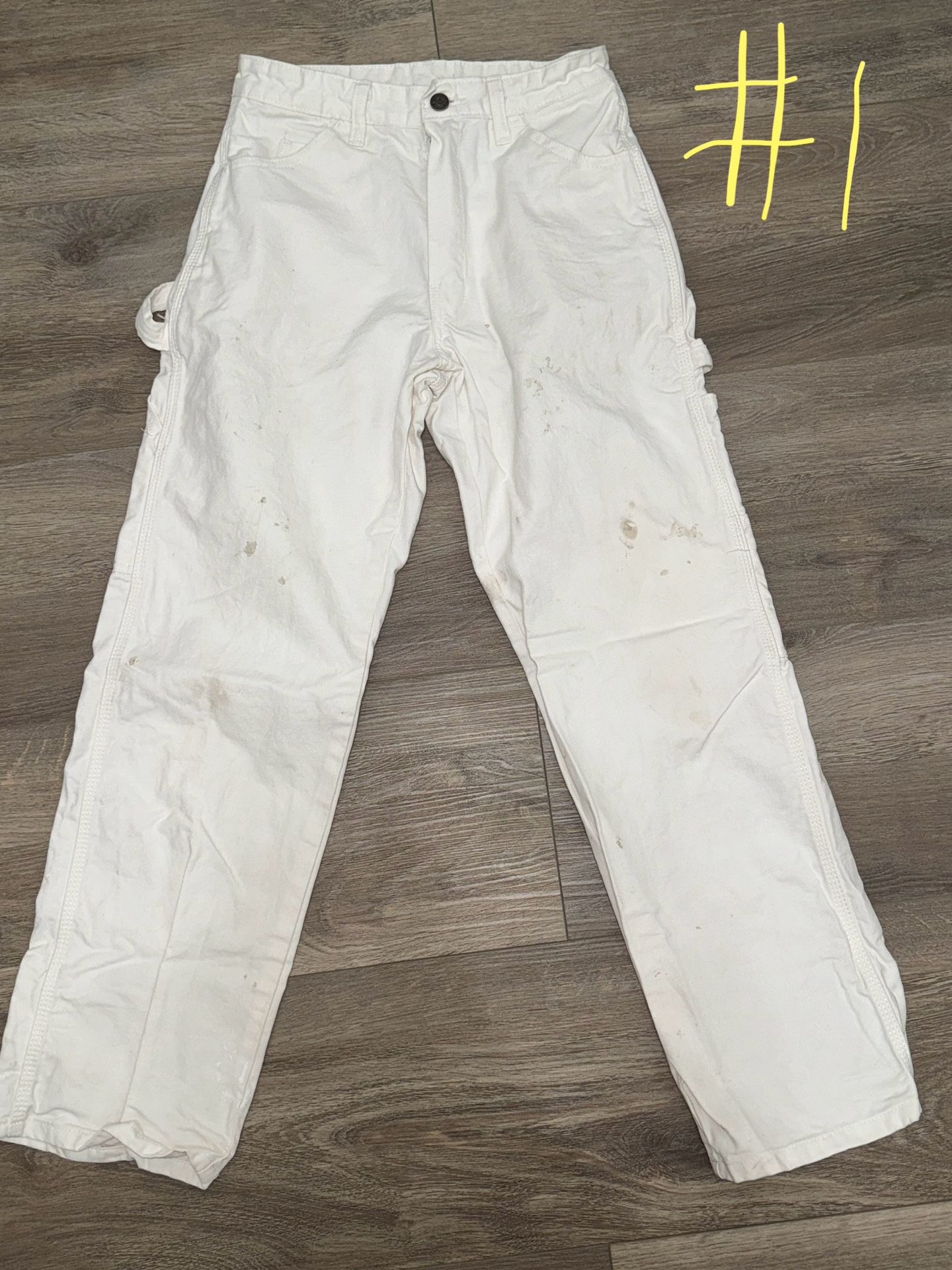Dickies White Painter Pants 28x30