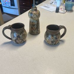 Custom Oil Container + Custom Mugs
