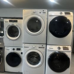 ✨ Washer & Dryer Sets stockable Available ✨ Electric or Gas Dryer Options 🔌🔥 Available in 24” & 27” Sizes 📏
