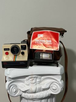 Polaroid Land Camera Sears Special with Flash and Bag