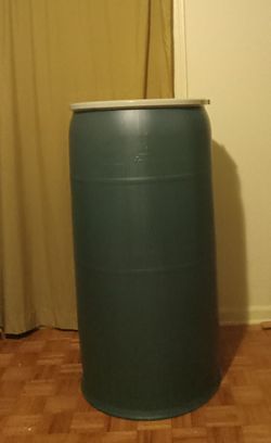  2 Plastic Barrels 