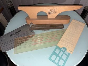 Dritz No. 695 Point Presser And Pounding Block Wood Tailor Sewing Tool