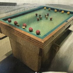 Bumper Pool Table 1940’s - 1950’s. Rare!