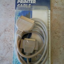 Parallel Printer Cable 10 Feet DB25 Male / CE36 Female NEW