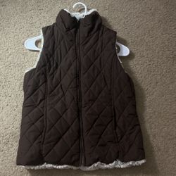 Reversible Puffer/Fur Vest
