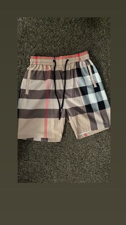 Burberry Check Print Swim Trunks Size Medium Fits Like Small.