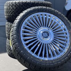 22" CHROME Wheels NEW Rims and Tires Range Rover Autobiography HSE Sport Land Rover Black 5x120 LR4 LR3