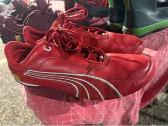 PUMA Ferrari Future Cat Red Leather Low Top