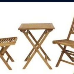 Sunnydaze Decor  3-Piece Brown Bistro Patio Set

