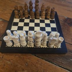 Mini Wooden Chess Set