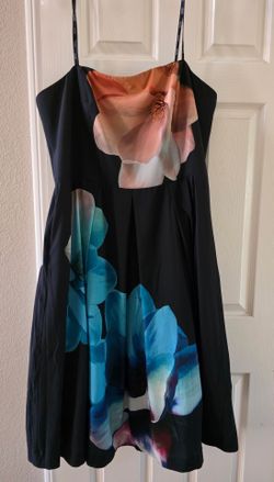 Strapless beautiful watercolor floral formal Size 20