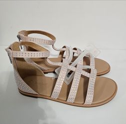 Cat & Jack Rainee Gladiator Sandles size 4 blush color New with tags