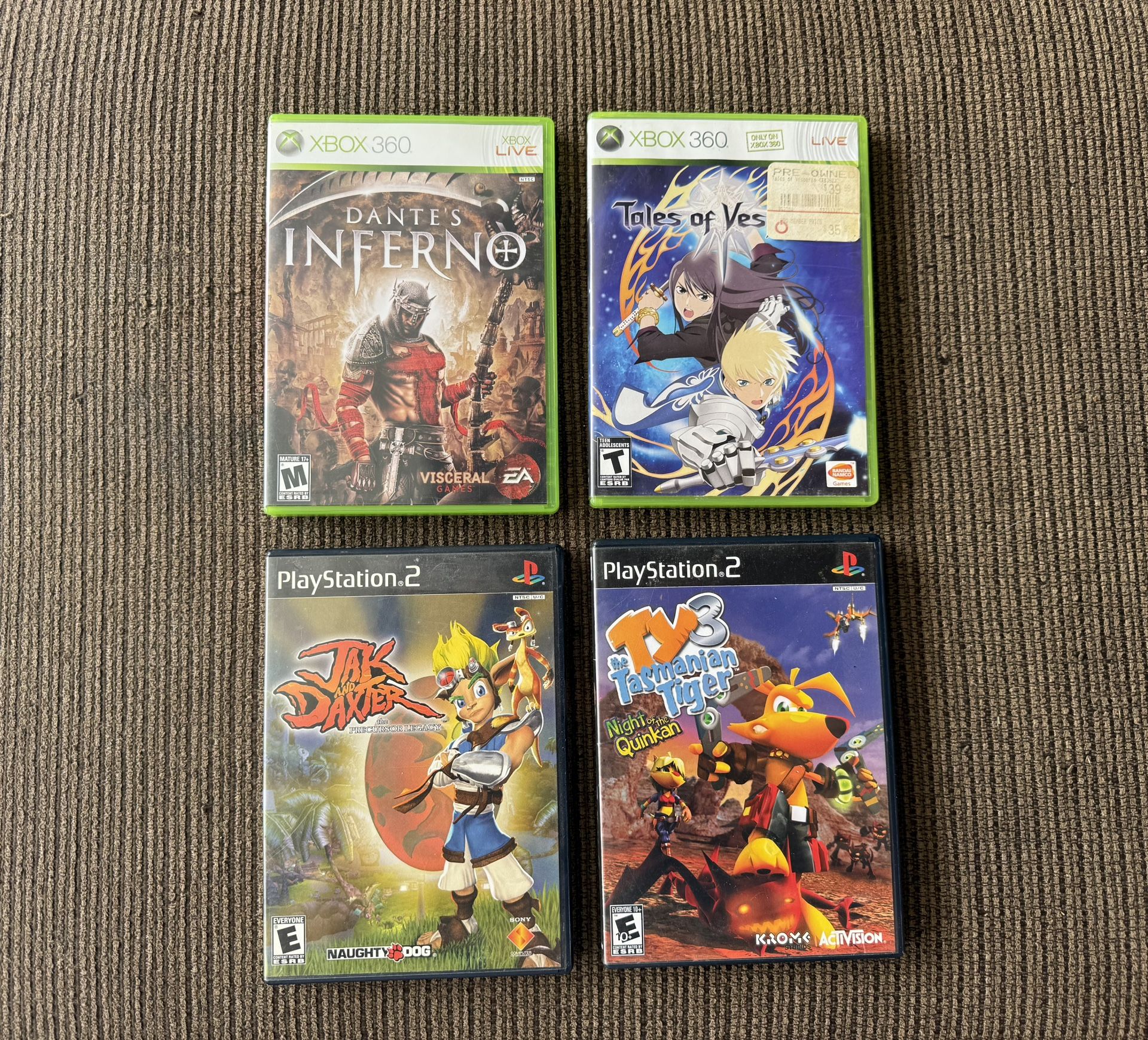 Xbox 360 and PlayStation 2 Games