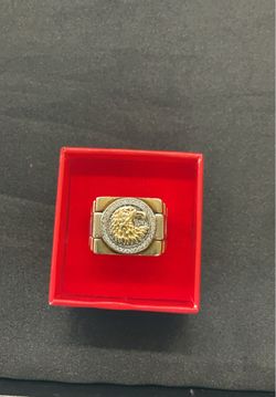 14k yellow gold size 10 eagle ring