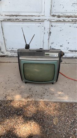 Old tv with power cord antique