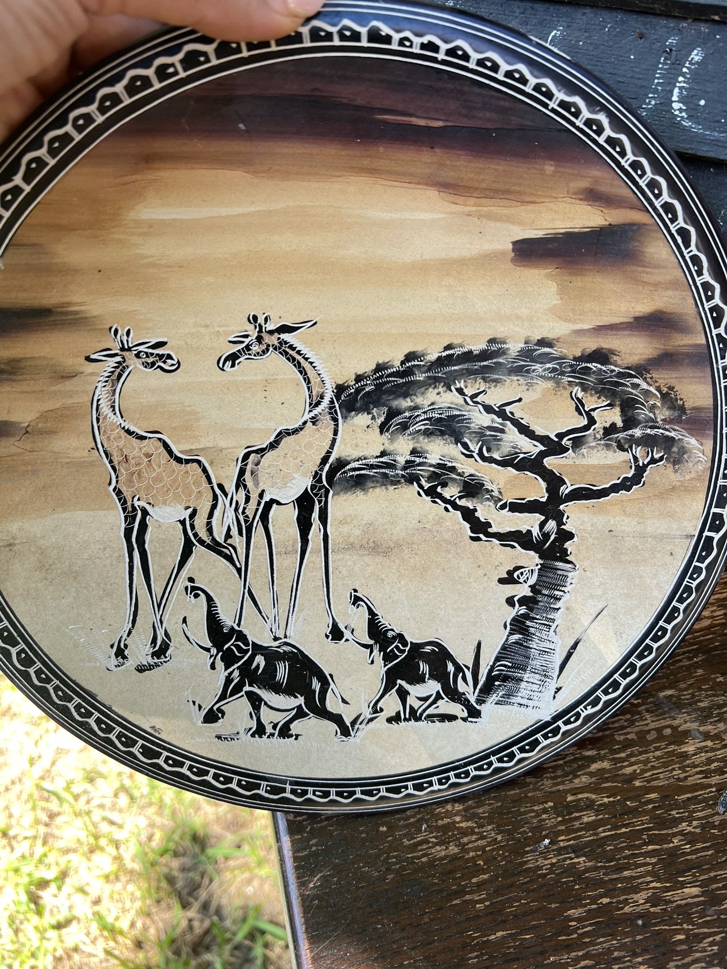 African Soap Plate