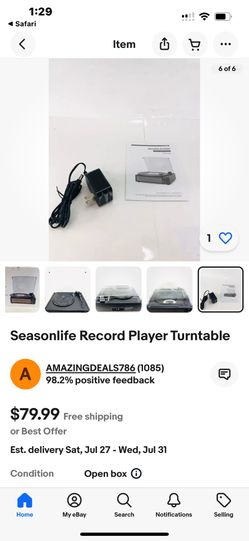 Season Life Record Player Turntable