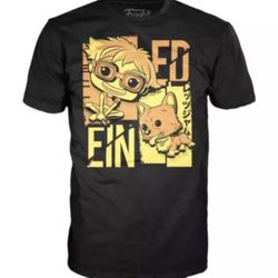 Ed & Ein Cowboy Bebop T-shirt *SEALED NEW* Funko Pop Tee Gamestop Exclusive Size Medium Anime Corgi 100% cotton