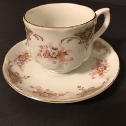 Vintage Nisei China Porcelain Tea/Coffee Cup and Saucer Plate Set