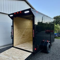 New 6x12 Enclosed Cargo Trailer