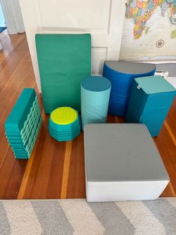 Kids Foam Soft Play Block & Balance Beam Set